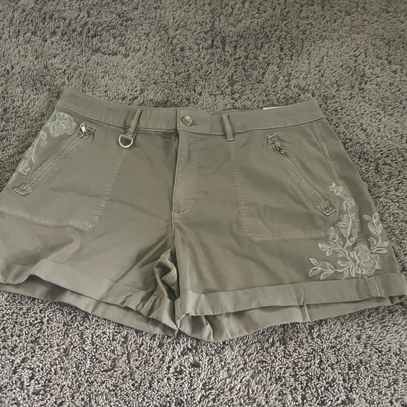 NWT new 14 whbm White House black market pret a play shorts tan toasted hazelnut - Picture 17 of 17